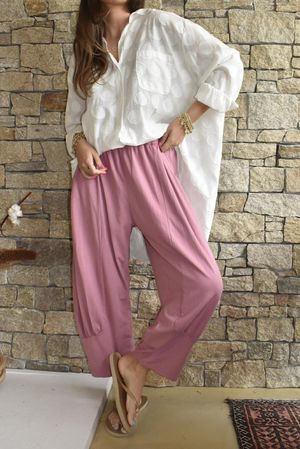 Jo Jo Quirky Classic Barrel Pant Indian Pink